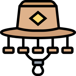 sombrero de corcho icono