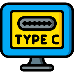 USB c cable icon