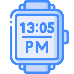reloj digital icono