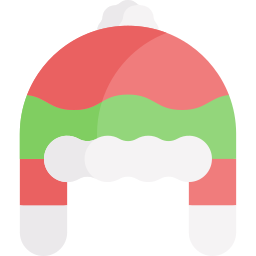 gorro navideño icono