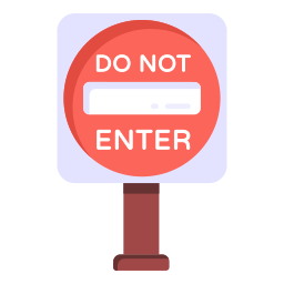 Do not enter icon