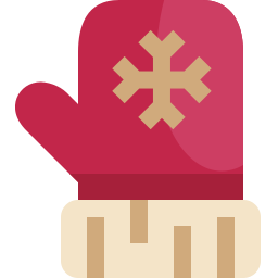 Winter gloves icon