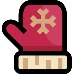 Winter gloves icon