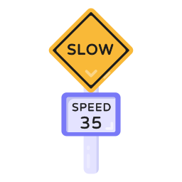 Slow down icon