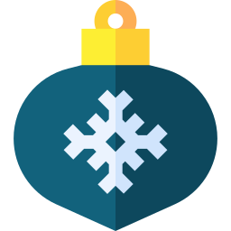 Christmas ball icon