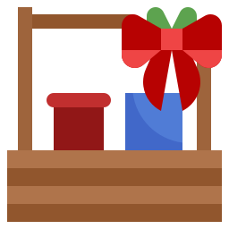 cesta de regalo icono