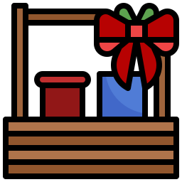 Подарочная корзина иконка