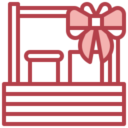 cesta de regalo icono