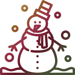 monigote de nieve icono