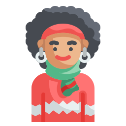 Африканская женщина иконка