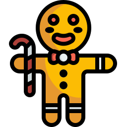 Gingerbread man icon