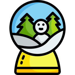 Śnieżna kula ikona