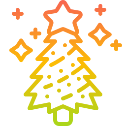 árbol de navidad icono