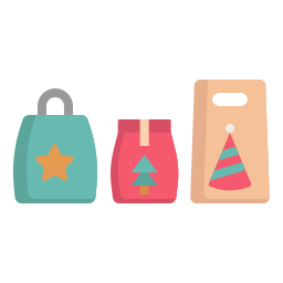 Christmas bag icon