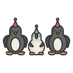 pingüinos icono