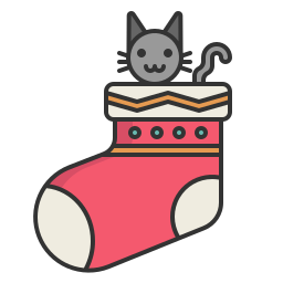 Christmas sock icon