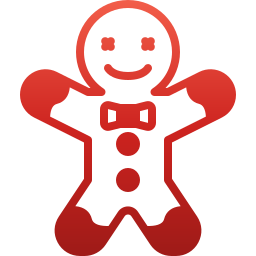 Gingerbread man icon