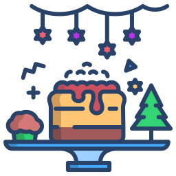 Christmas dessert icon