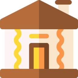 maison de pain d'épice Icône