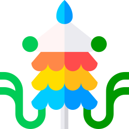 bandiera della vittoria buddista icona
