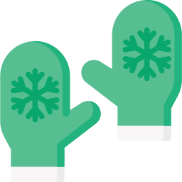 Winter gloves icon