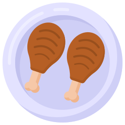 Chicken leg icon