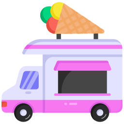 Ice cream car icon