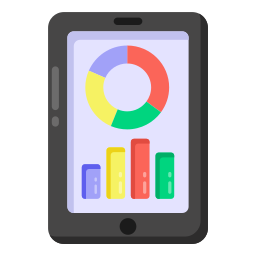 mobile analytics icon