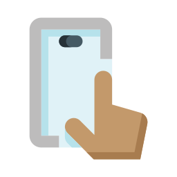 telefono touch screen icona