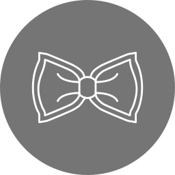 corbata de moño icono