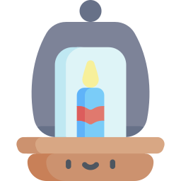 Oil lamp icon