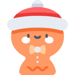 Gingerbread man icon