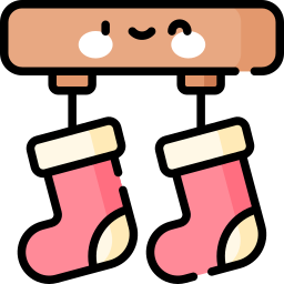 Christmas socks icon