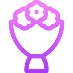 Flower bouquet icon