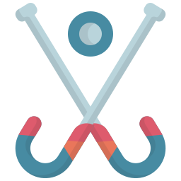 palos de hockey icono