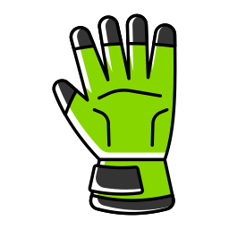 Ski gloves icon