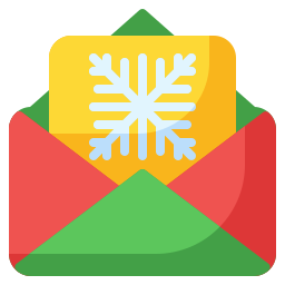 Christmas card icon