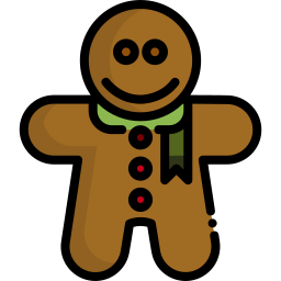 Gingerbread man icon