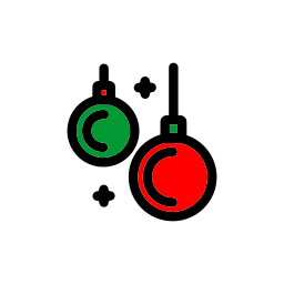 Christmas ball icon