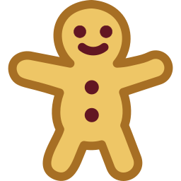 hombre de pan de jengibre icono