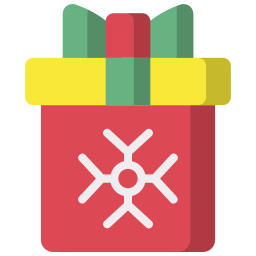 regalo de navidad icono