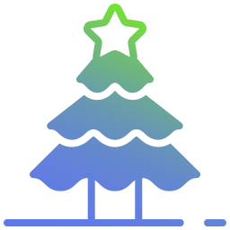 árbol de navidad icono