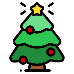 árbol de navidad icono