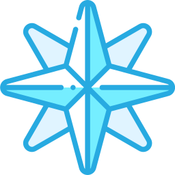 Christmas star icon