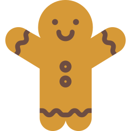 hombre de pan de jengibre icono
