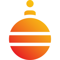 Christmas ball icon