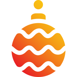 Christmas ball icon