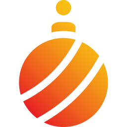 Christmas ball icon