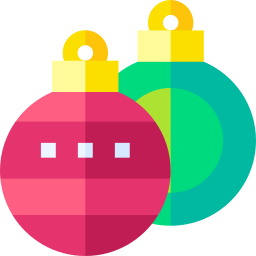 bolas de navidad icono