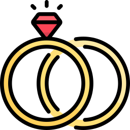 Wedding rings icon